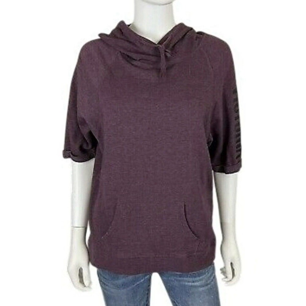 Victoria’s Secret 1/2/Sleeve Hoodie Sweatshirt plum/burgundy Purple – Size Small